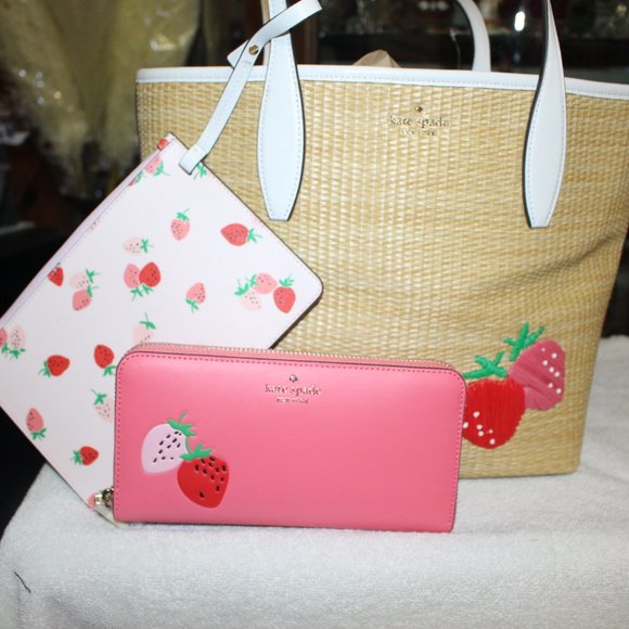 kate spade Bags Nwts Kate Spade Picnic In The Park Tote Pouch And Wallet Darling Poshmark